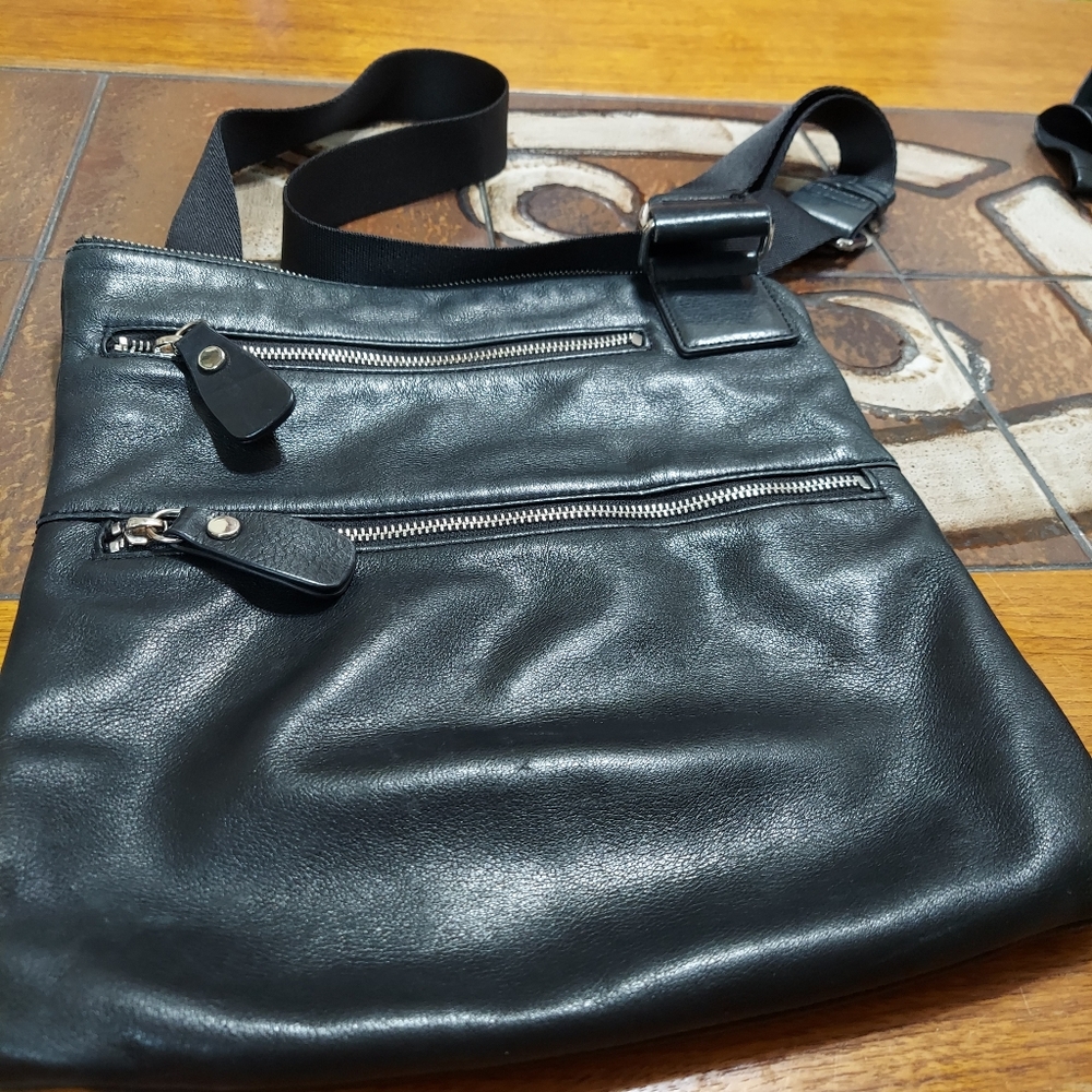 Margot leather black crossbody purse work career academic date night